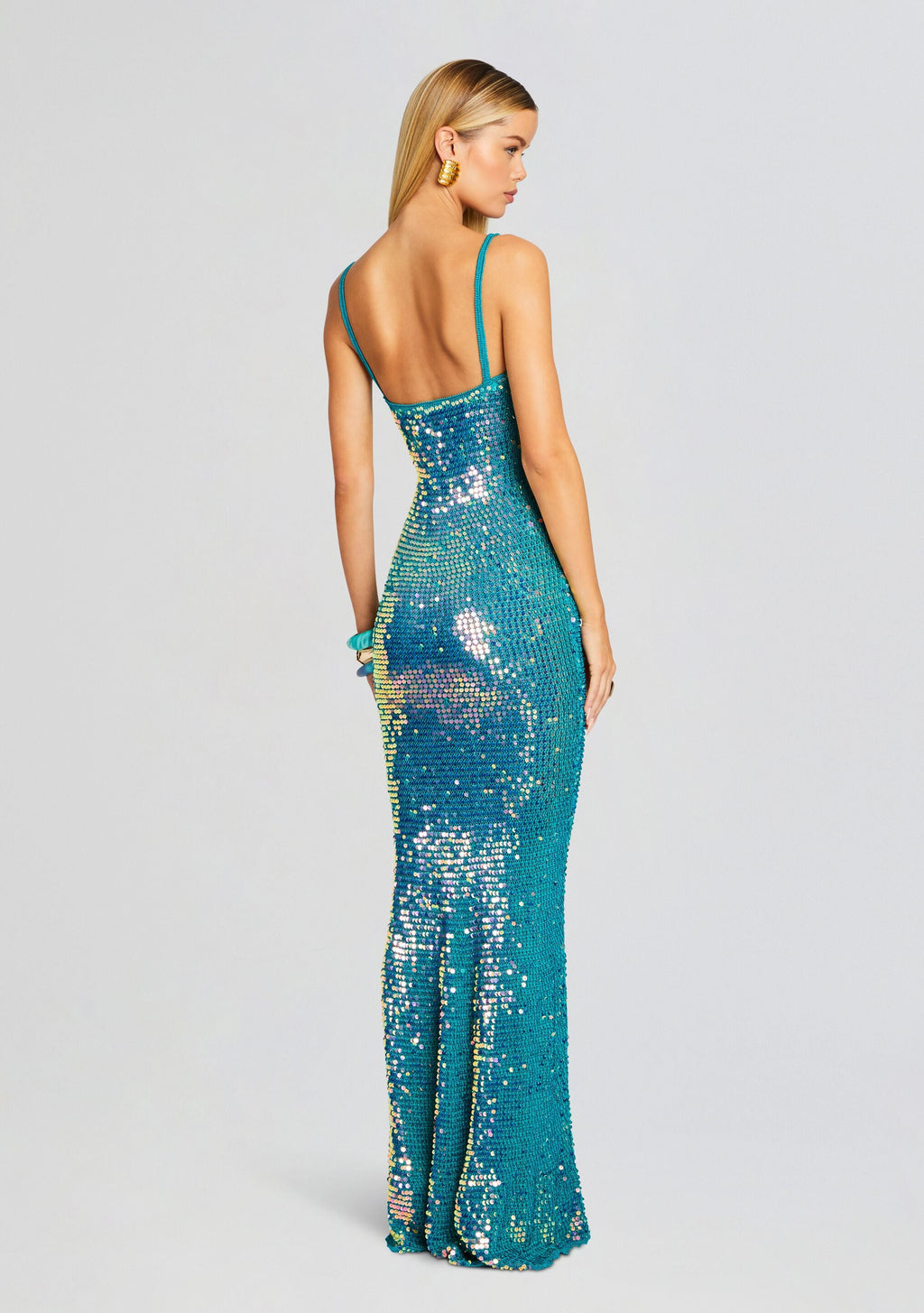 Lisette Dress by retrofête in Aquamarine, product image 4