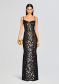 Rainey Embellished Dress by retrofête in Black/Silver Gold, product image 1
