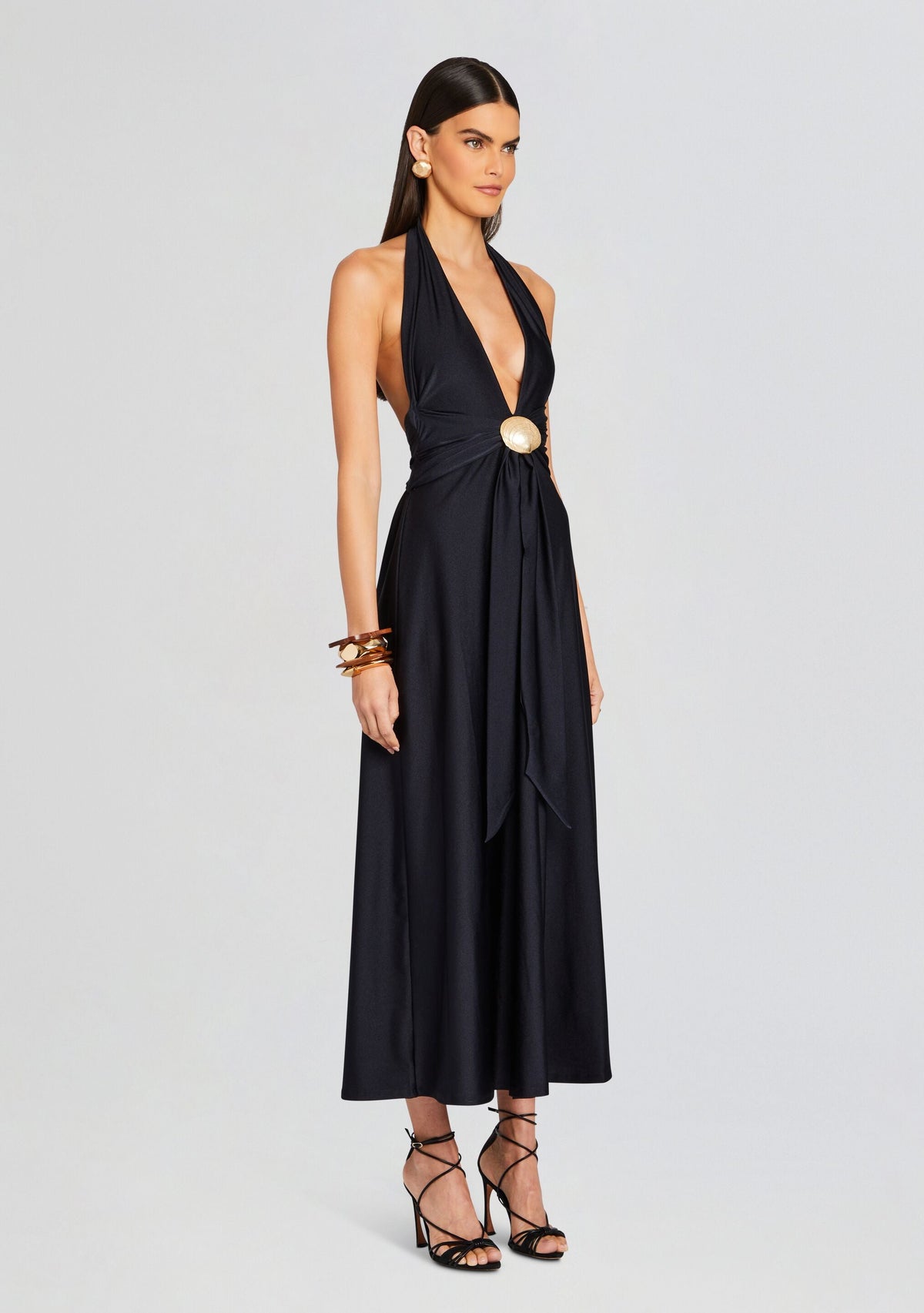 Shelly Maxi Dress by Shani Shemer in Black, product image 3