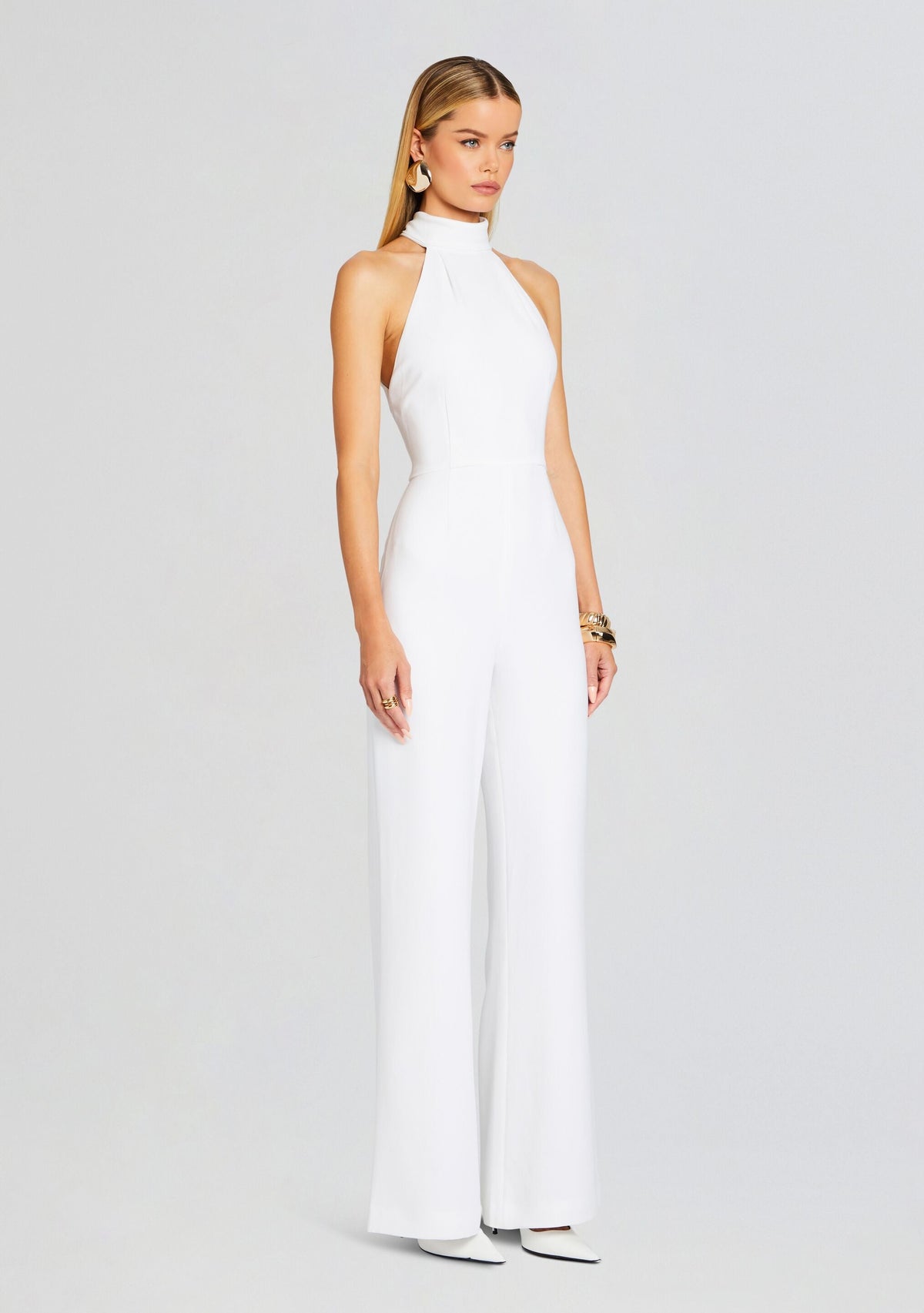 Taylor Tie Back Jumpsuit by Sans Faff in White, product image 3
