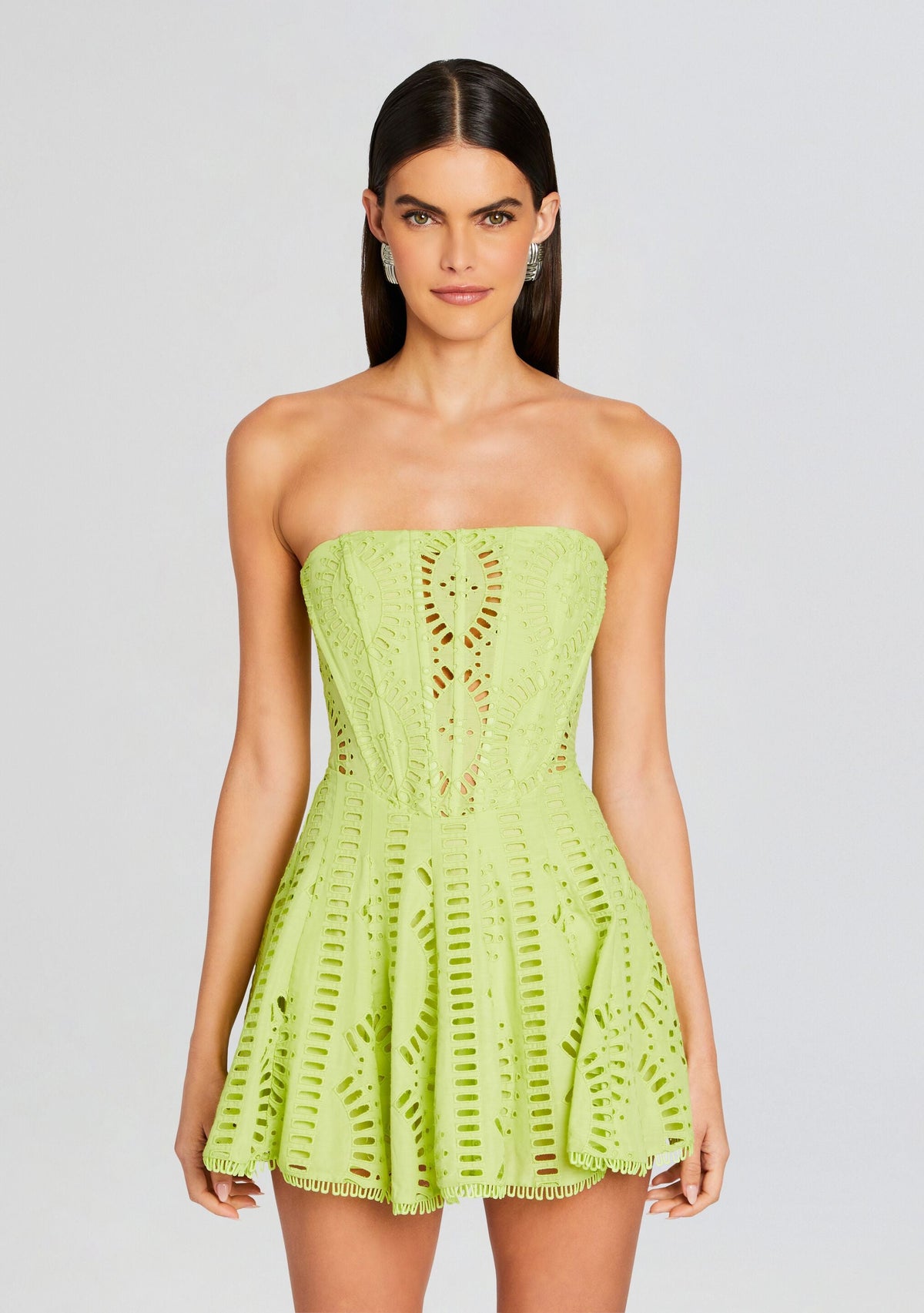 Zannick Short Dress by Charo Ruiz in Lime Punch, product image 5