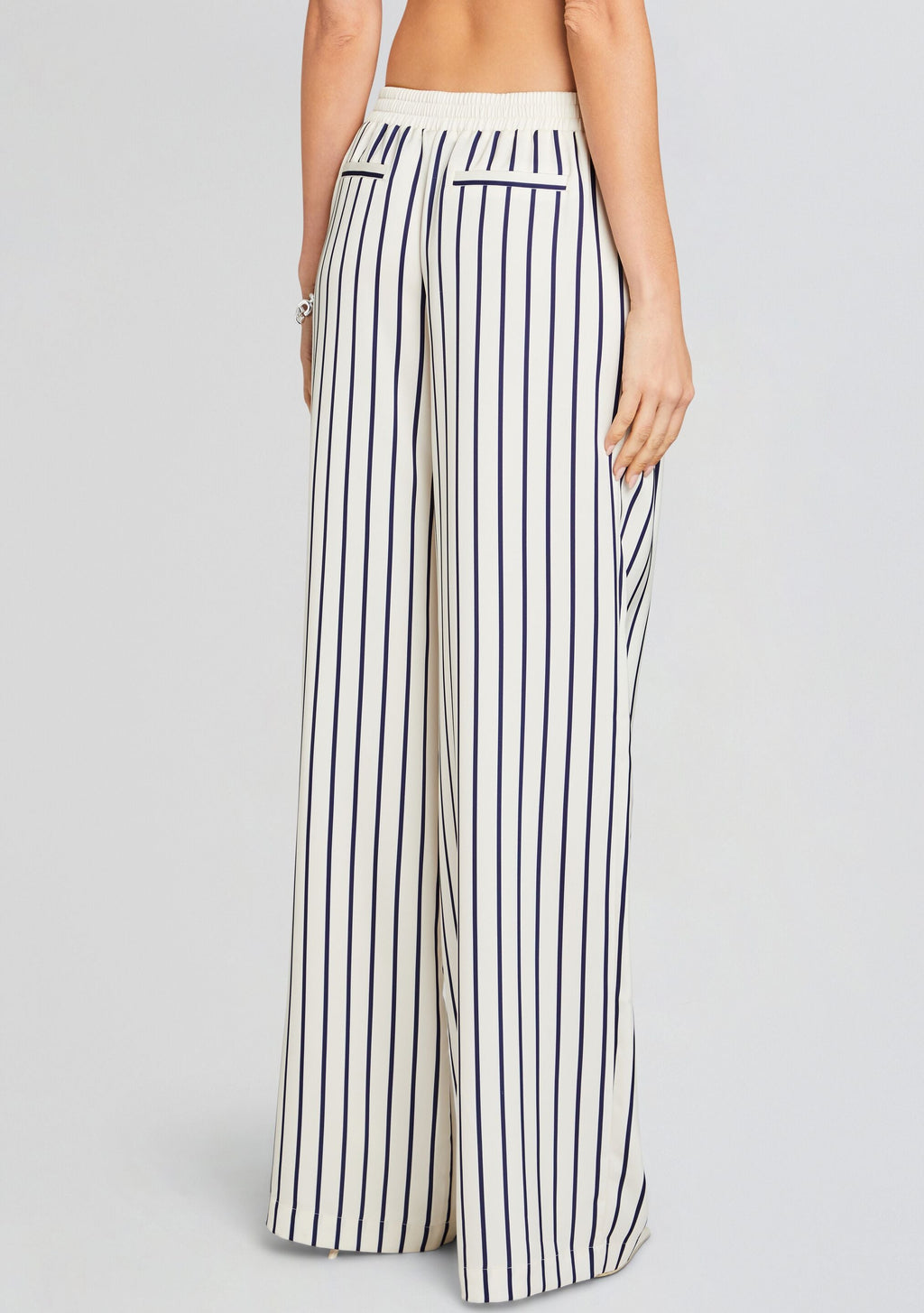 Dixon Pant by SEROYA in Navy/ Ivory Stripe, product image 4