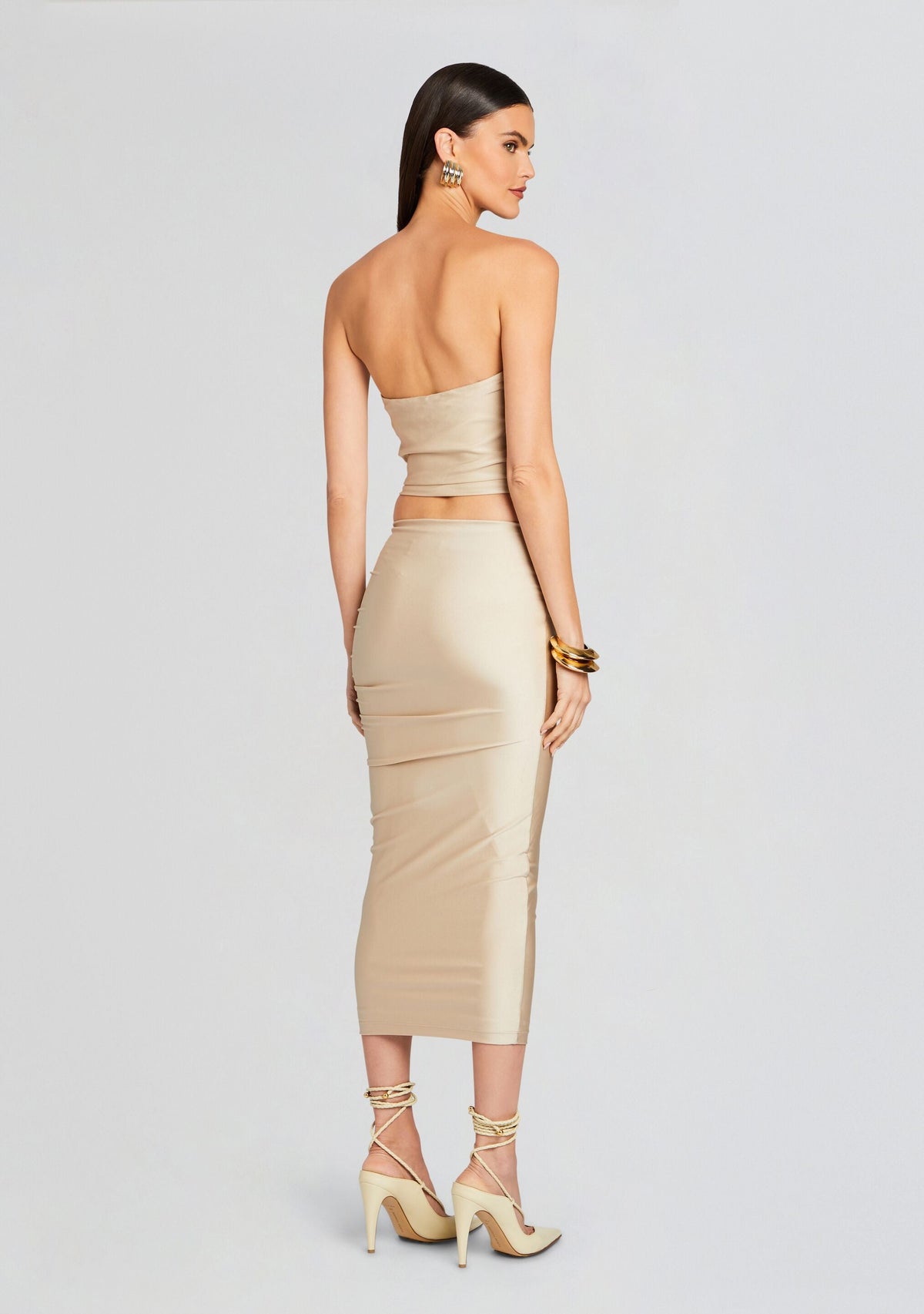 Muriel Skirt by SEROYA in Gold, product image 4