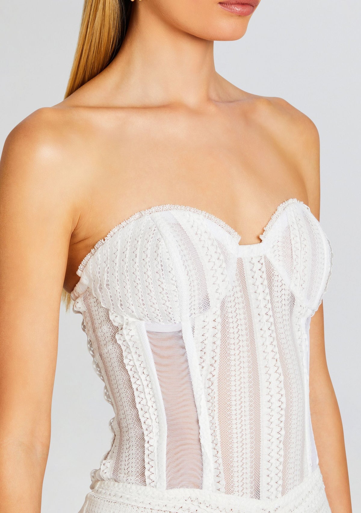 Florey Long Dress by Charo Ruiz in Natural White, product image 2
