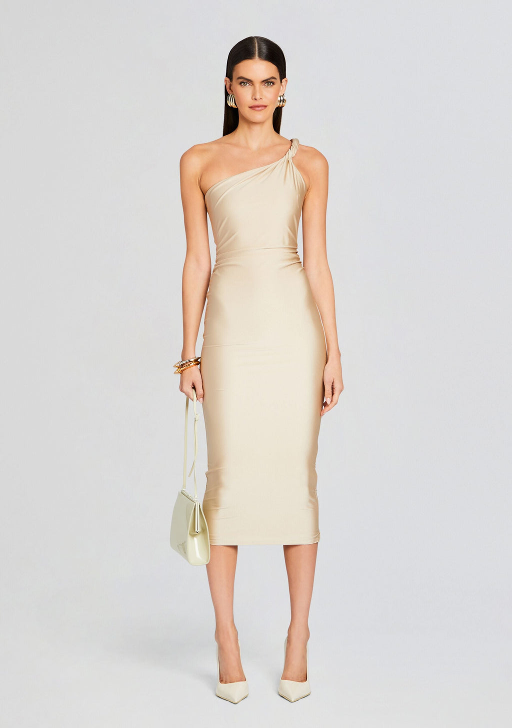 Mildred Dress by SEROYA in Gold, product image 5