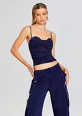 Reyes Top by SEROYA in Navy, product image 1
