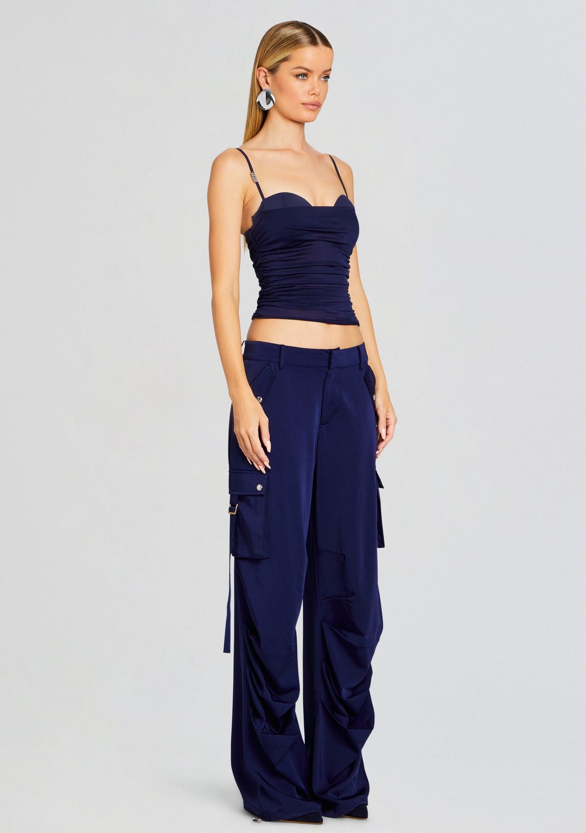 Reyes Top by SEROYA in Navy, product image 3
