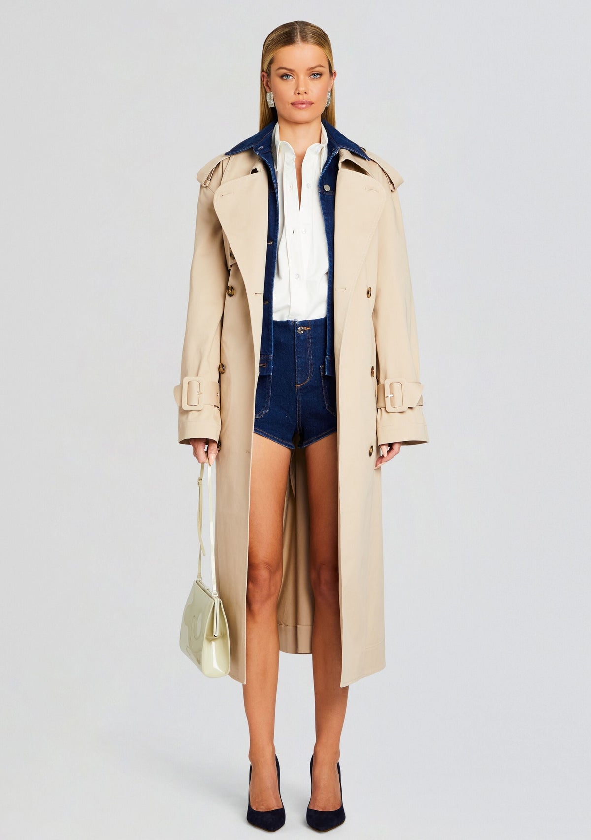 York Convertible Trench Coat by SEROYA in Oxford, product image 1