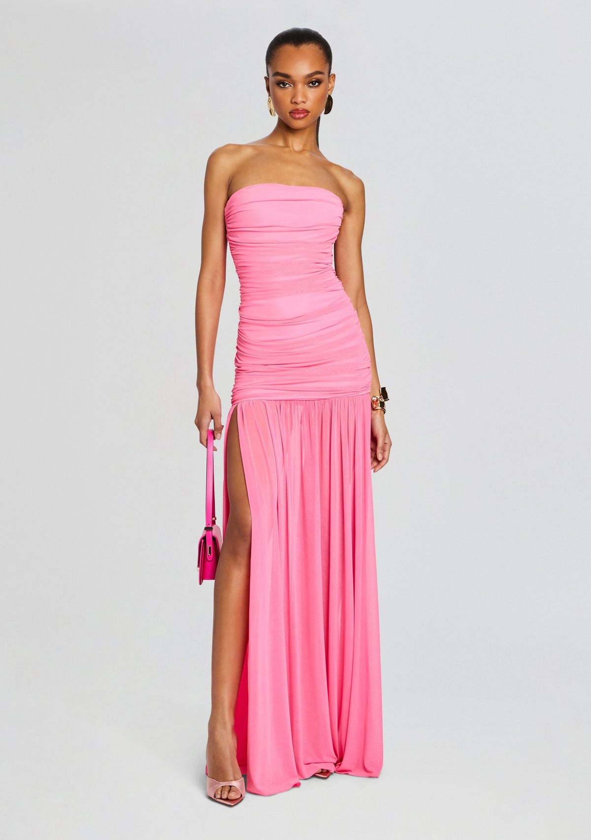 Adele Dress by retrofête in Candy Pink, product image 1