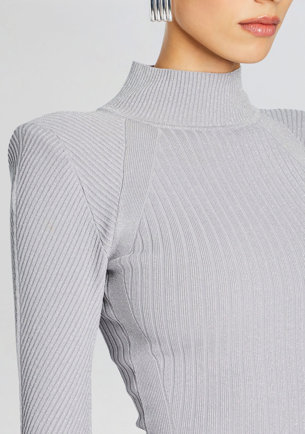 Aylin Dress by retrofête in Silver Grey, product image 2
