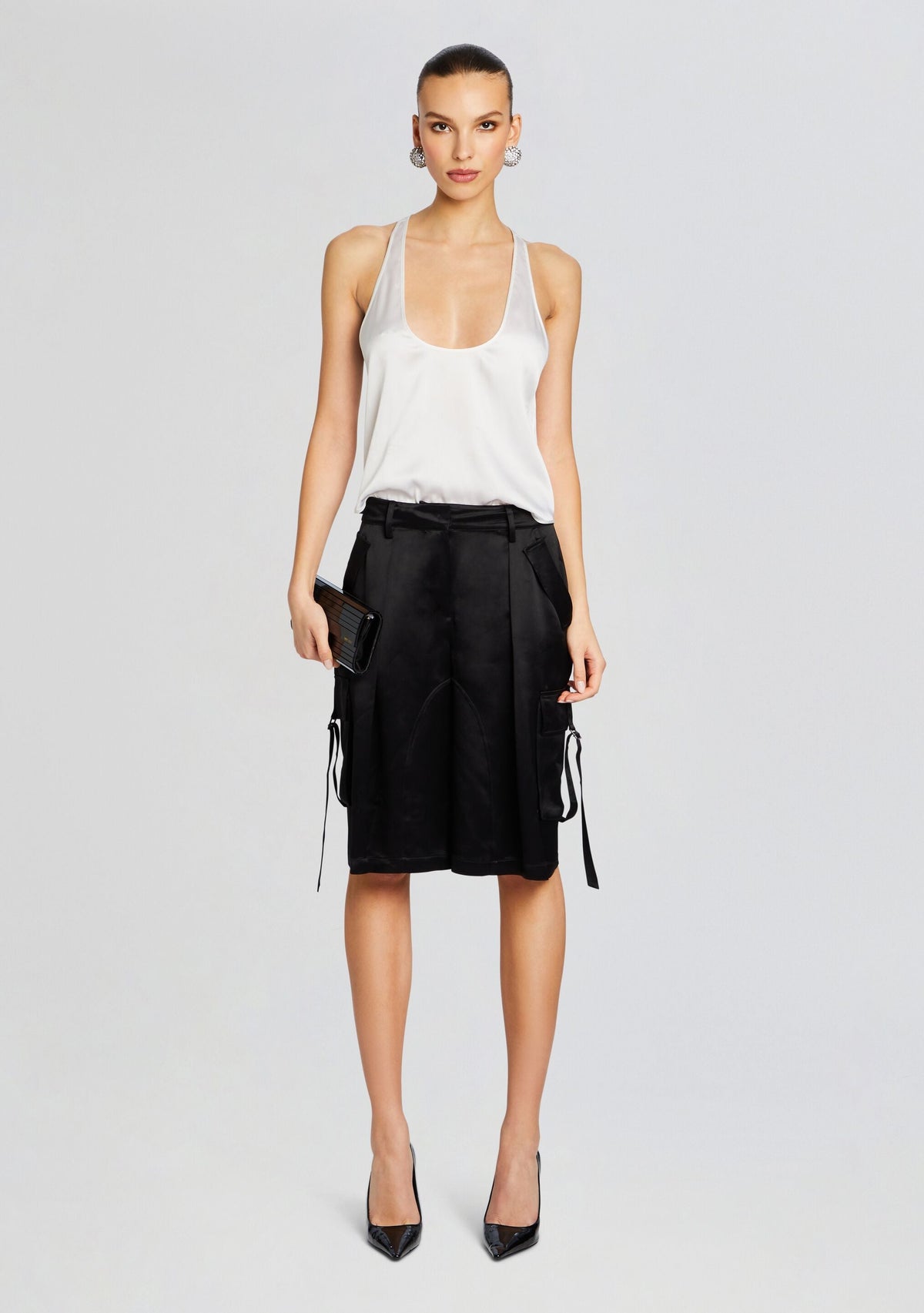 Mae Cargo Short by retrofête in Black, product image 5