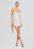 Haven Embellished Dress by retrofête in White/Silver, product image 1