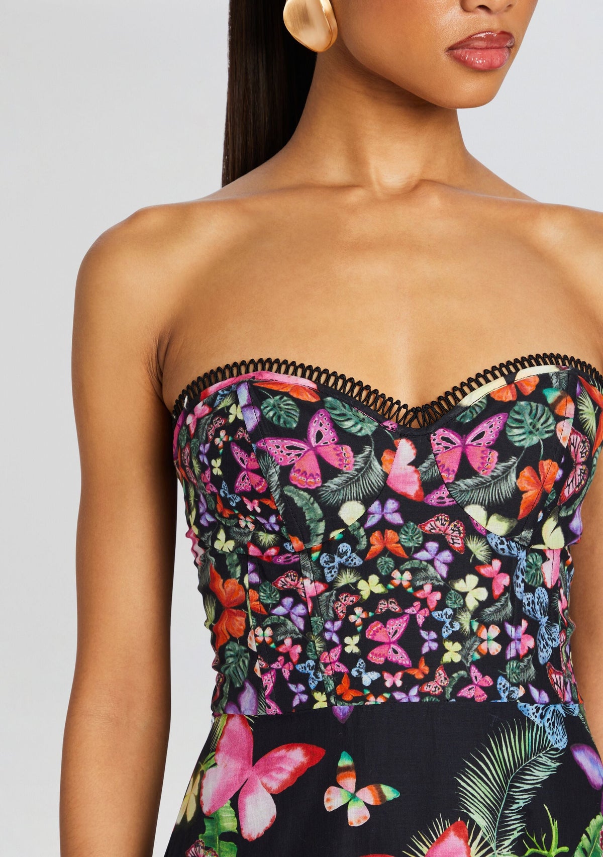 Danny Long Dress by Charo Ruiz in Black Borbo, product image 2