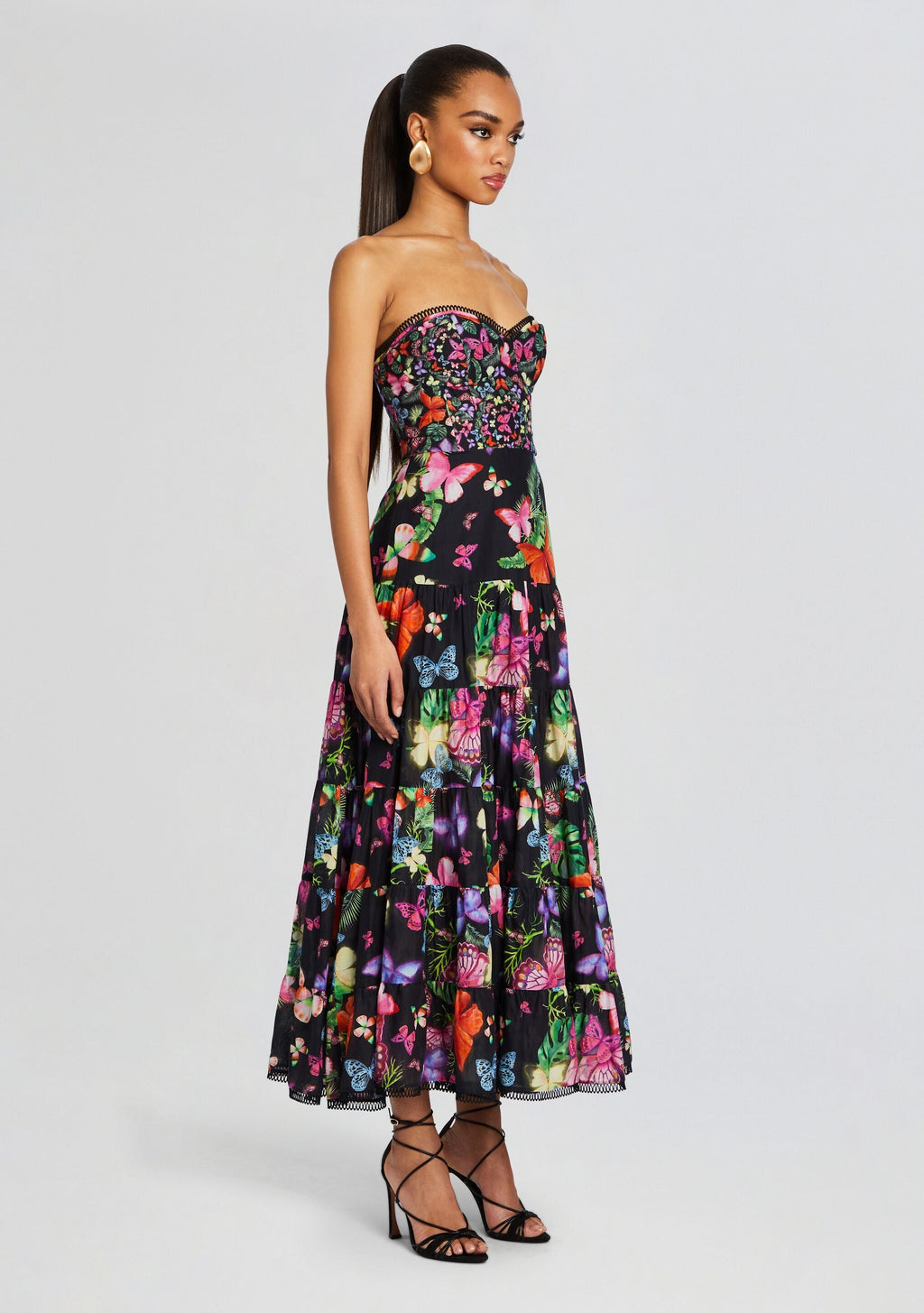 Danny Long Dress by Charo Ruiz in Black Borbo, product image 3