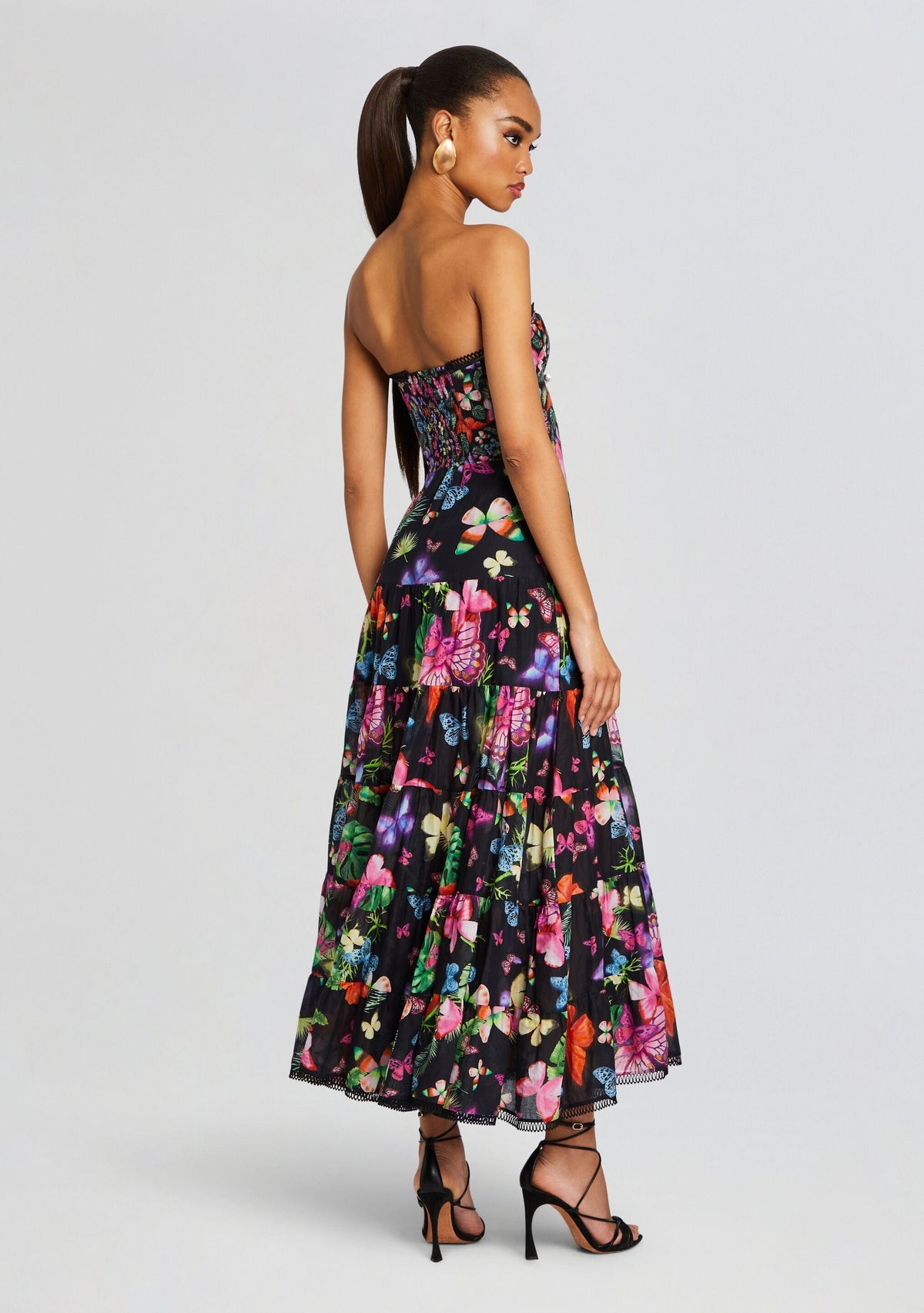Danny Long Dress by Charo Ruiz in Black Borbo, product image 4