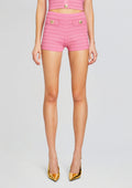 Sandra Metallic Bandage Knit Short by retrofête in Metallic Candy Pink, product image 1