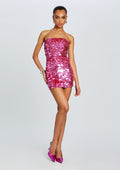 Nolia Sequin Embellished Dress by retrofête in Candy Pink, product image 1