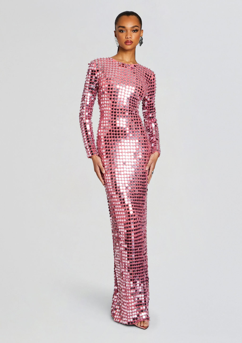 Rialta Sequin Dress by retrofête in Candy Pink, product image 1