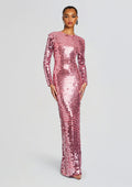 Rialta Sequin Dress by retrofête in Candy Pink, product image 1