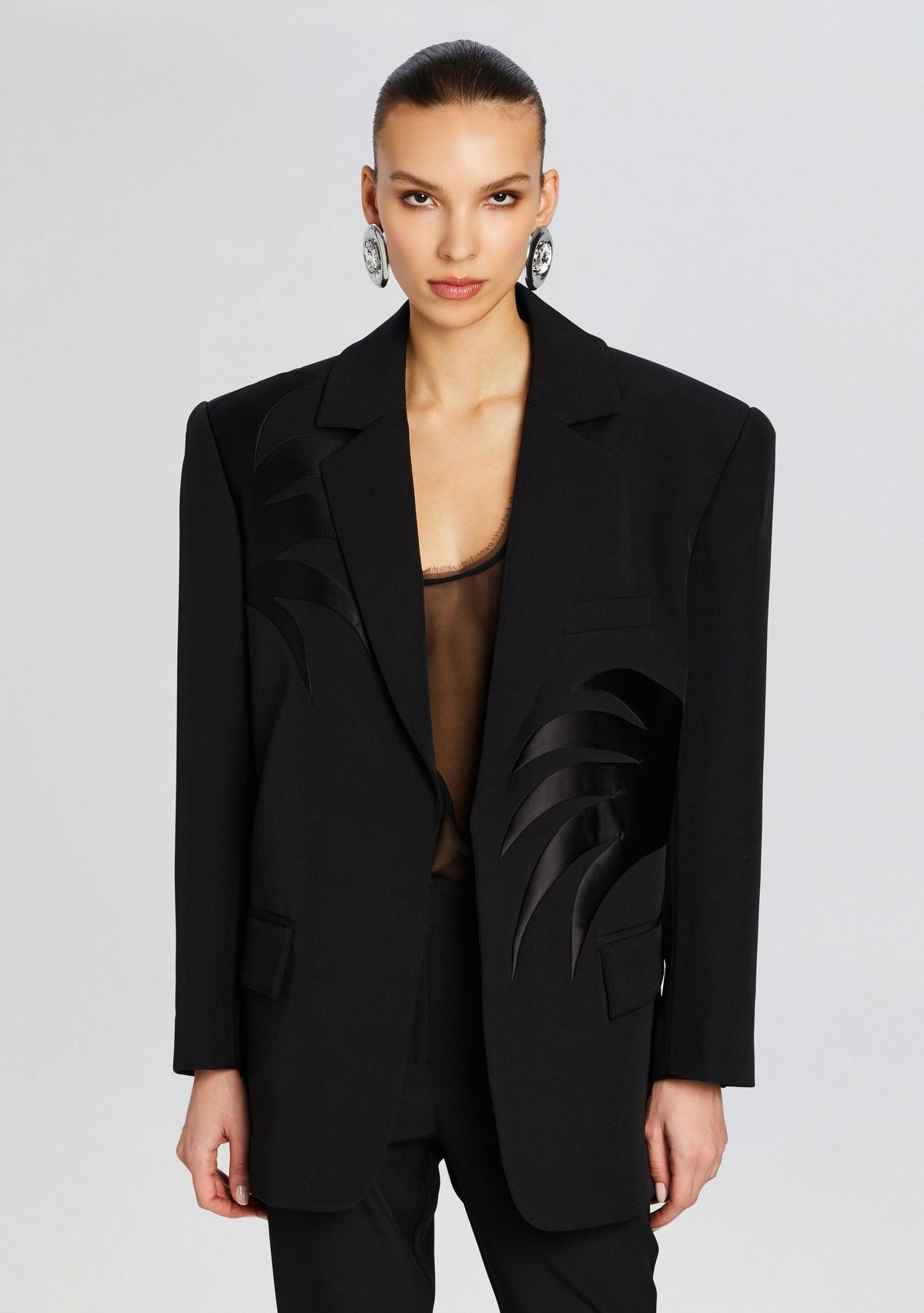 Rumer Blazer by retrofête in Black, product image 1