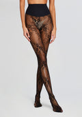 Floral Net Tight by Commando in Black, product image 1