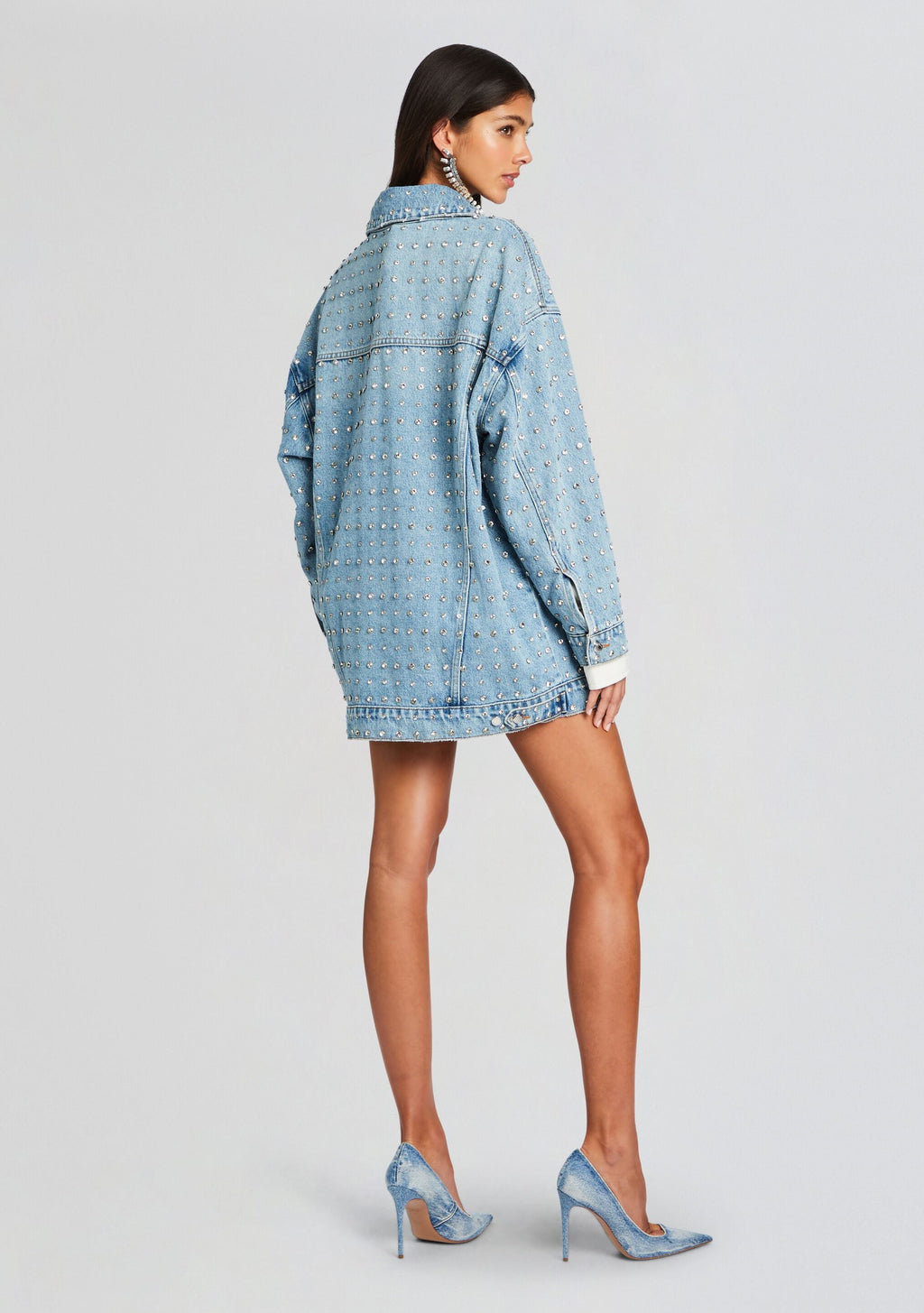 Ace Embellished Denim Jacket by retrofête in Tangier, product image 3