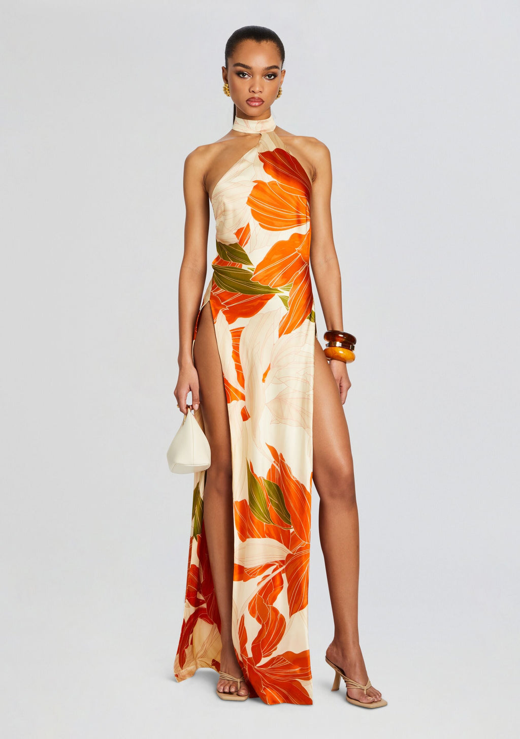 Jagger Dress by retrofête in Neutral Botanical, product image 1