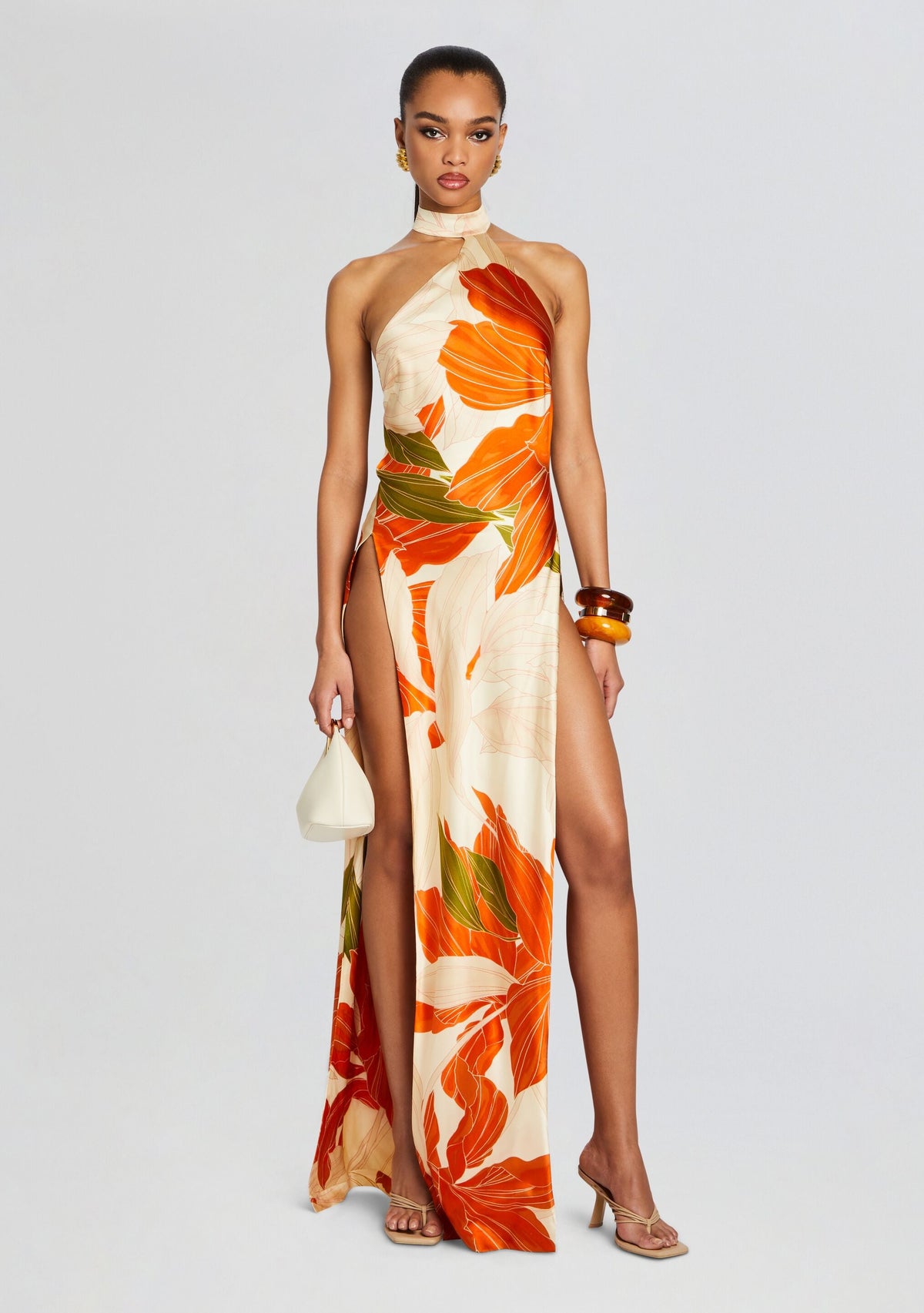 Jagger Dress by retrofête in Neutral Botanical, product image 1