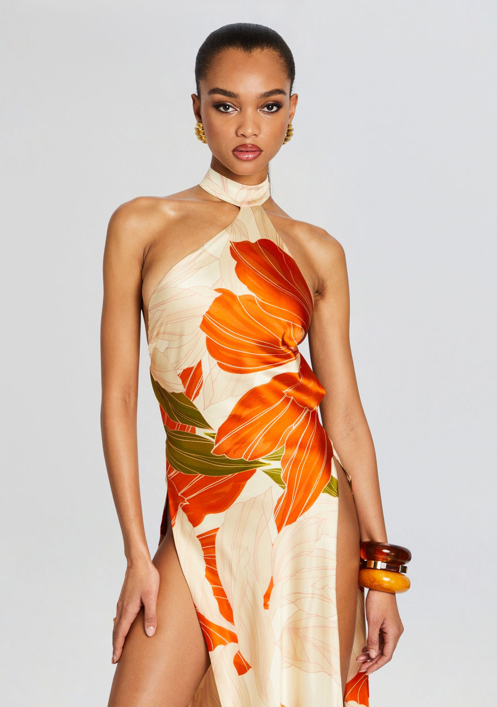 Jagger Dress by retrofête in Neutral Botanical, product image 5