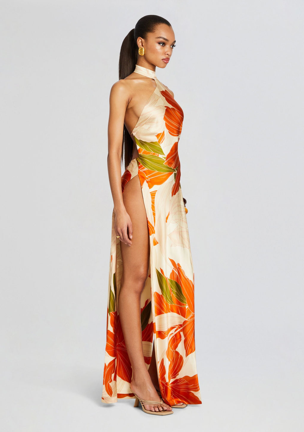 Jagger Dress by retrofête in Neutral Botanical, product image 3