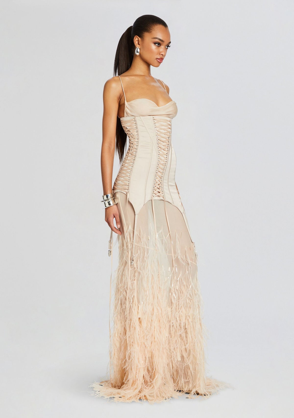 Laken Corset by retrofête in Sand, product image 3