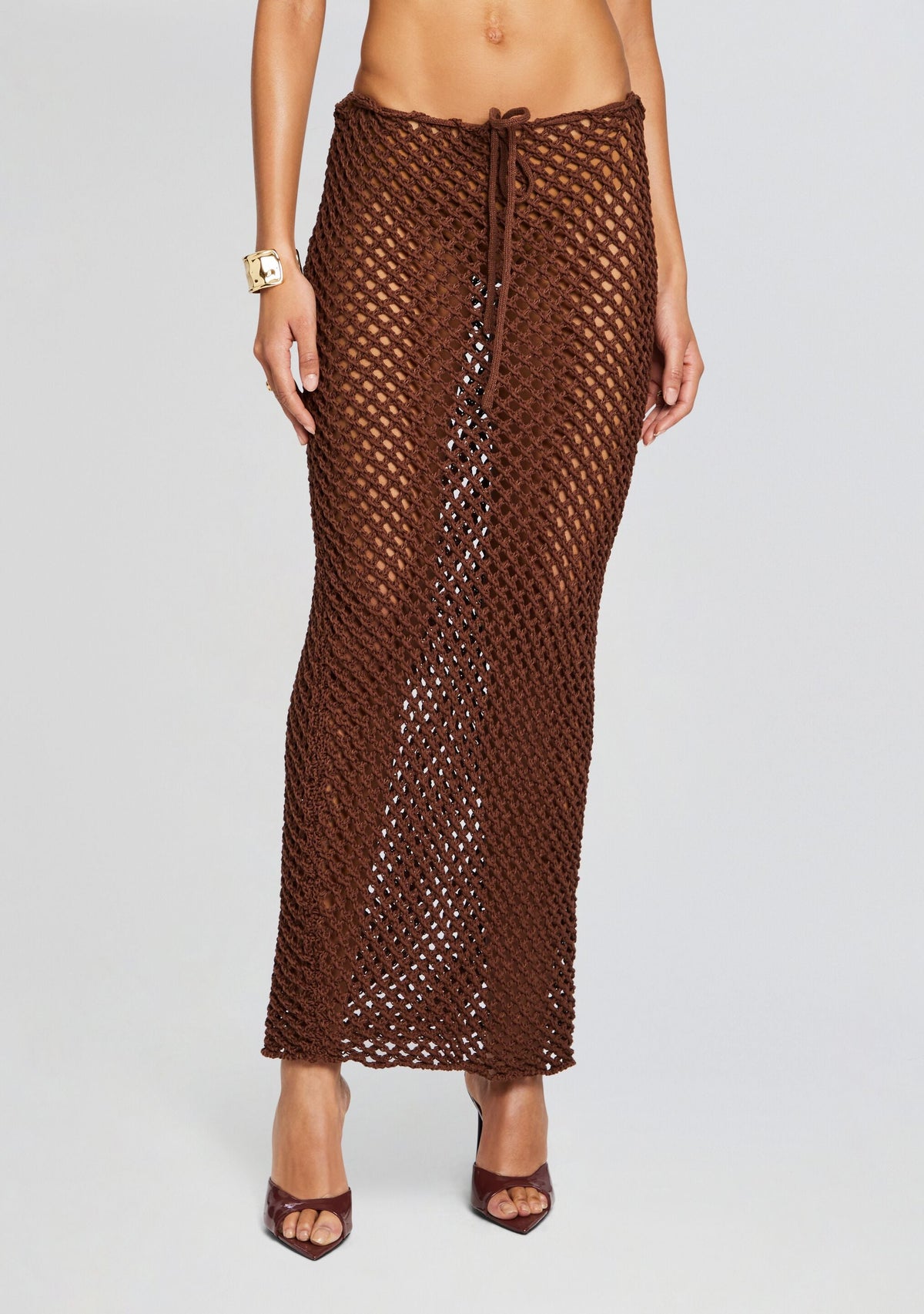 Magen Skirt by Bananhot in Dark Brown, product image 1