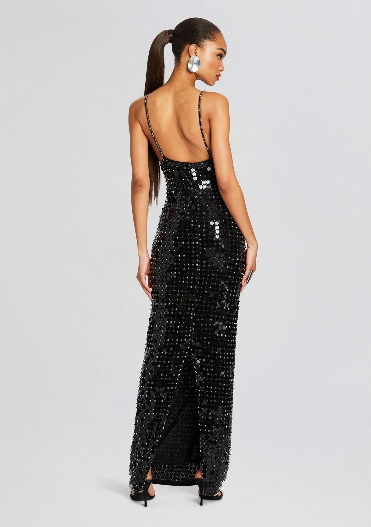 Perri Embellished Dress by retrofête in Black, product image 4