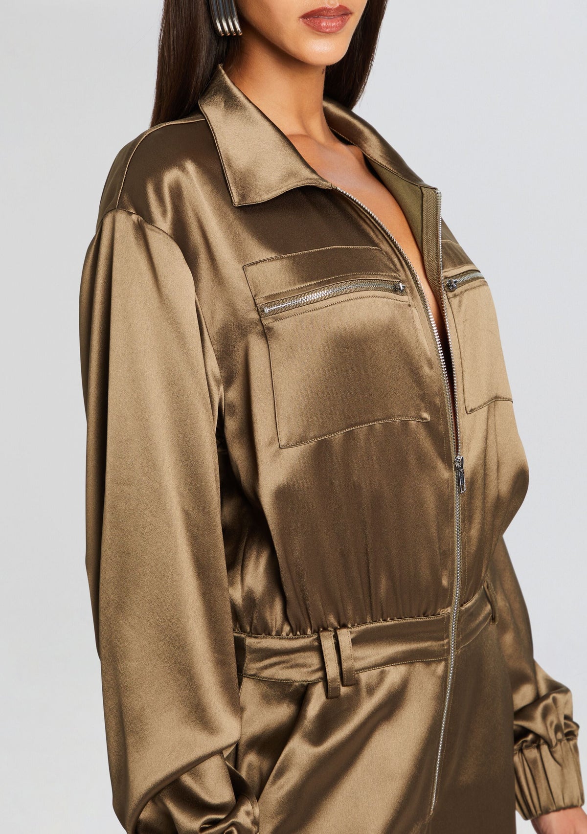 Robin Jumpsuit by retrofête in Military Green, product image 2