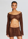 Magen Knitted Shirt by Bananhot in Dark Brown, product image 1