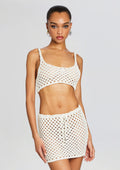 Thea Knitted Top by Bananhot in White, product image 1