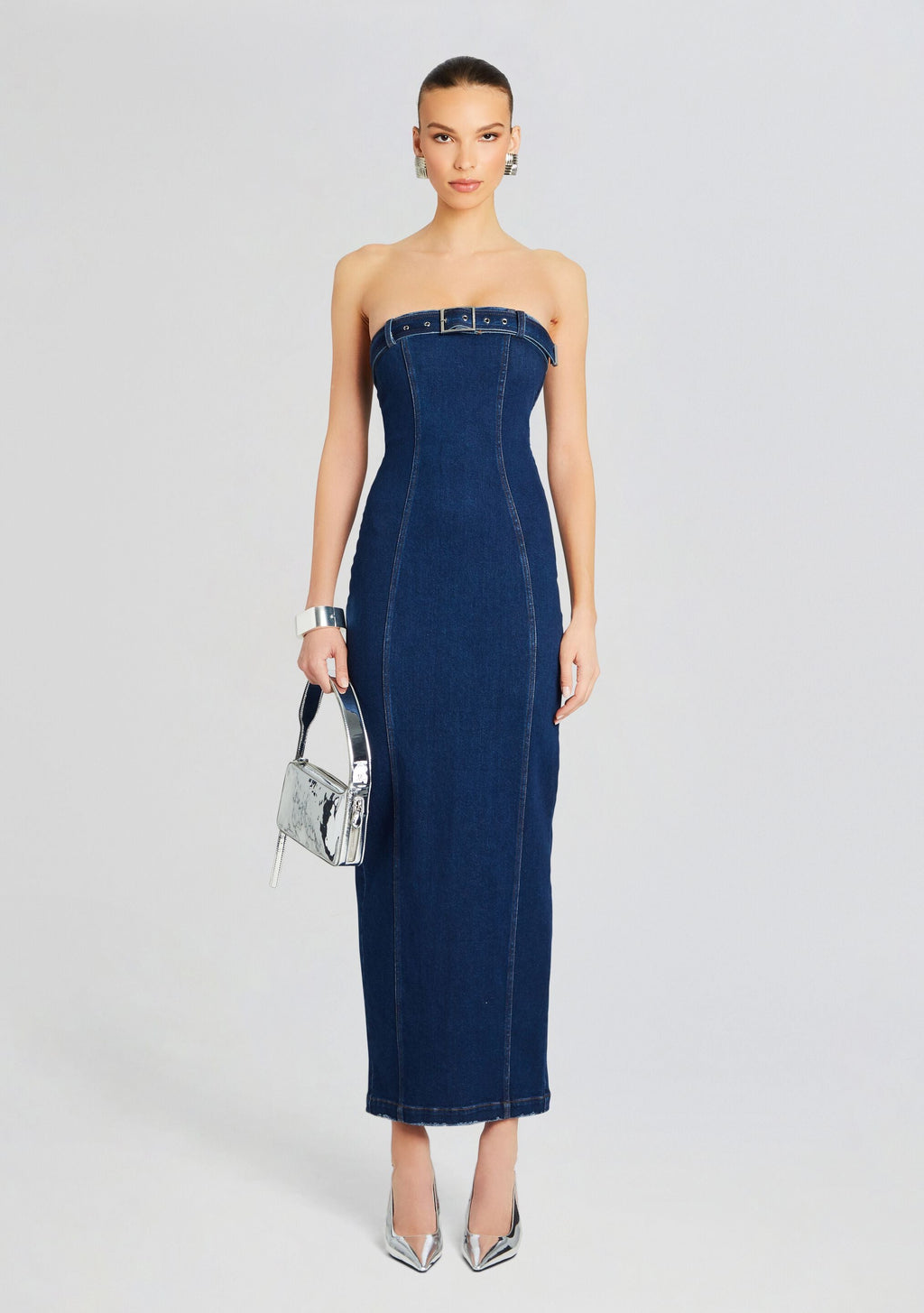 Aaliyah Dress by SEROYA in Deep Sea, product image 5