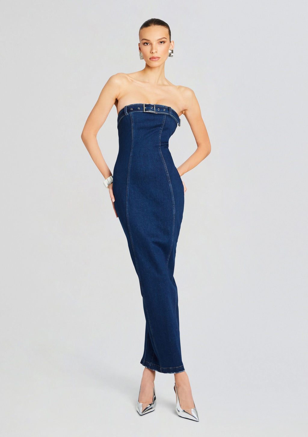 Aaliyah Dress by SEROYA in Deep Sea, product image 1