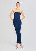 Aaliyah Dress by SEROYA in Deep Sea, product image 1