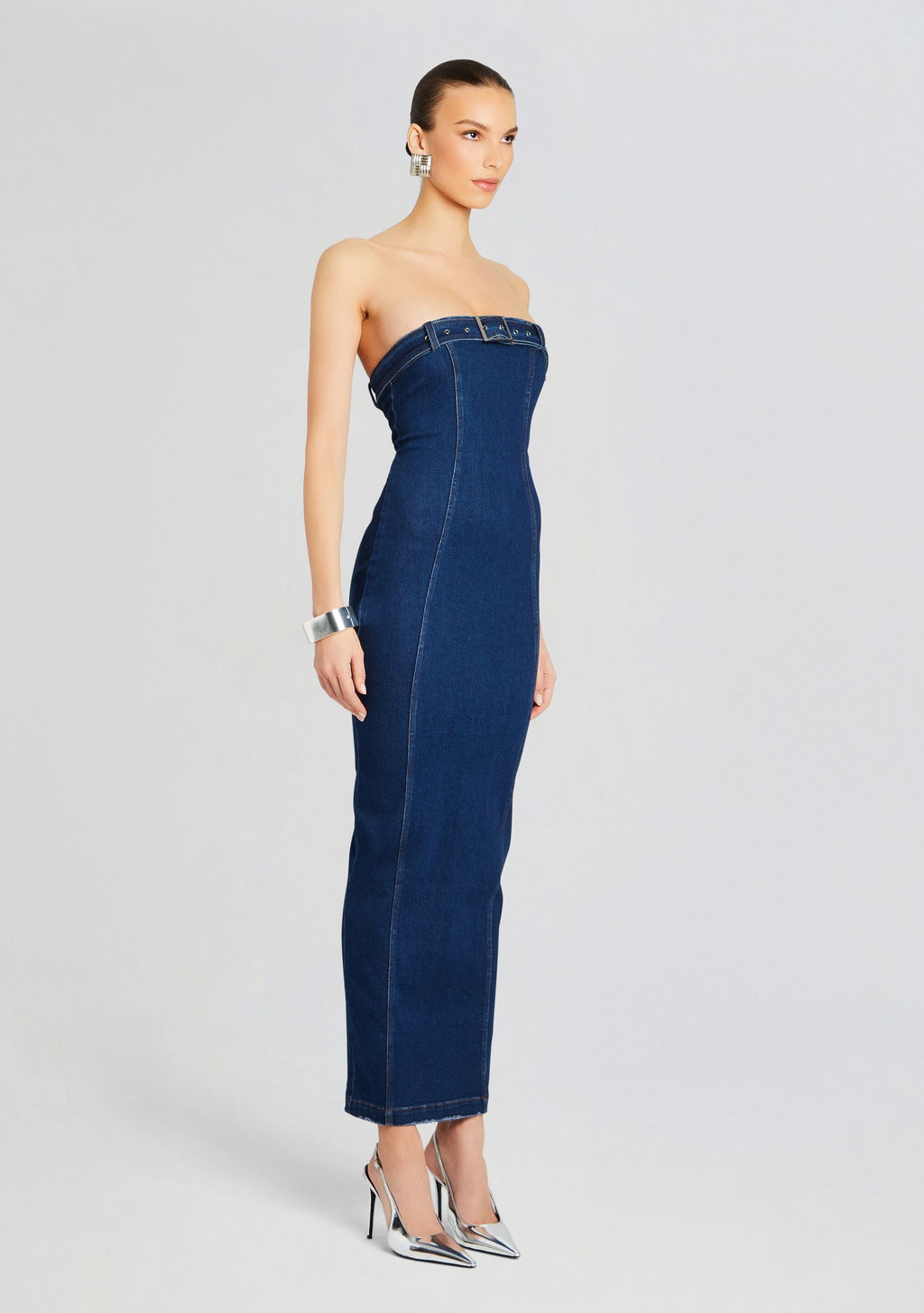 Aaliyah Dress by SEROYA in Deep Sea, product image 3