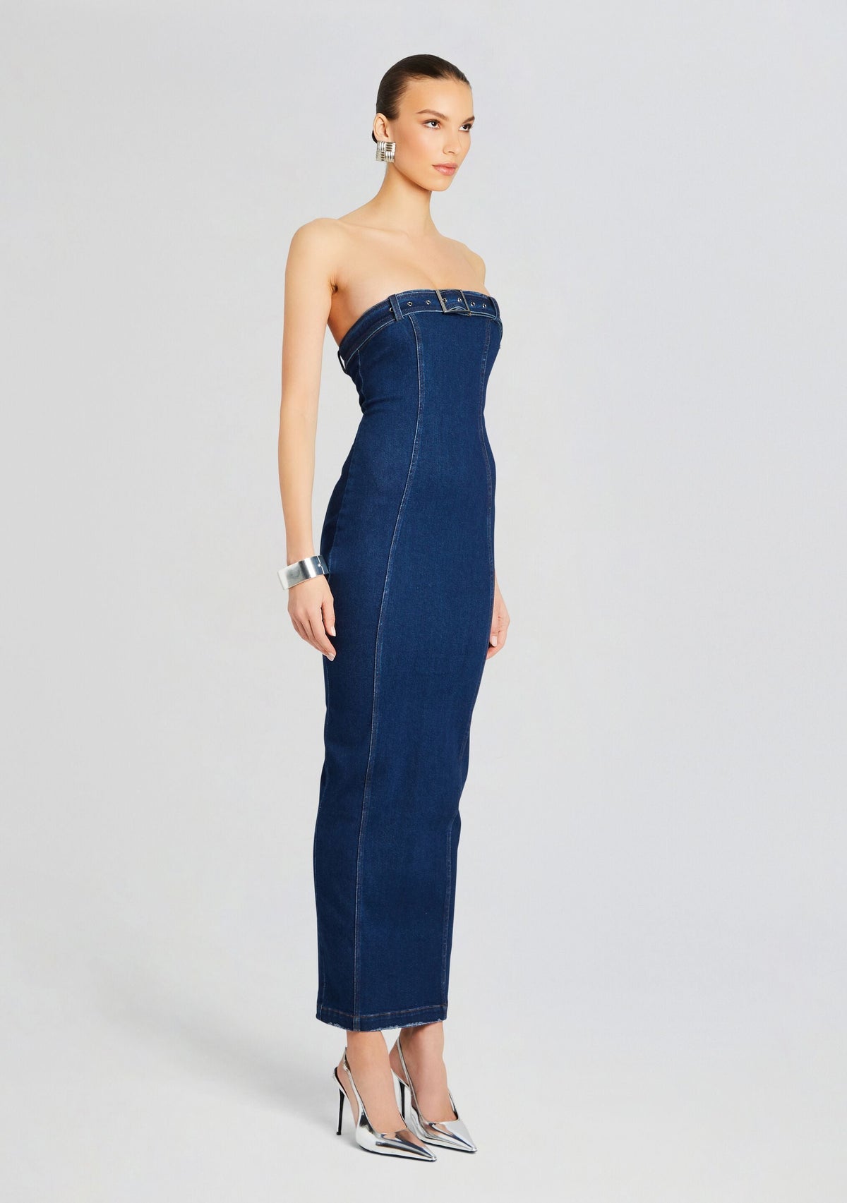 Aaliyah Dress by SEROYA in Deep Sea, product image 3