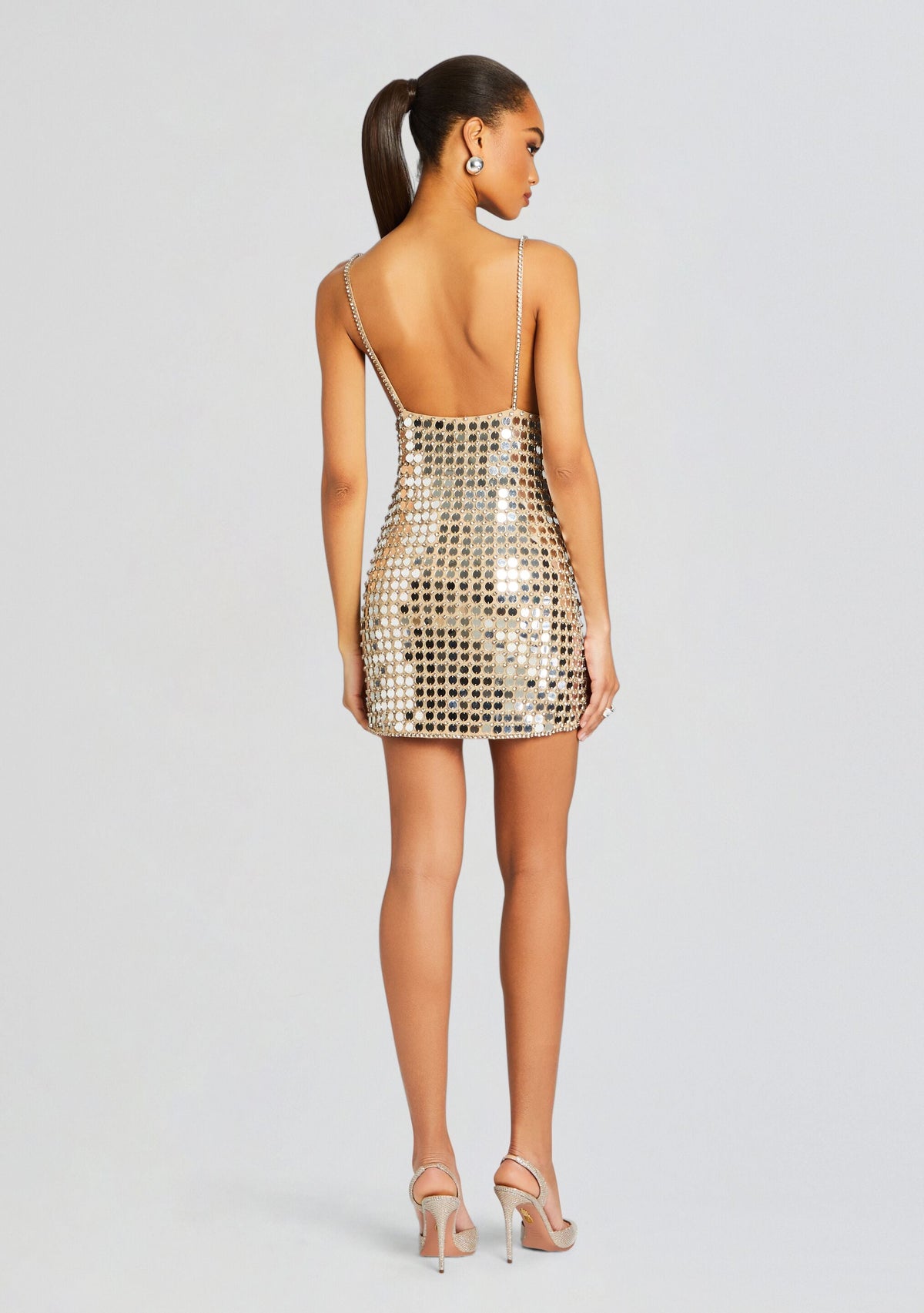 Airalyse Embellished Dress by retrofête in Champagne Dust, product image 4