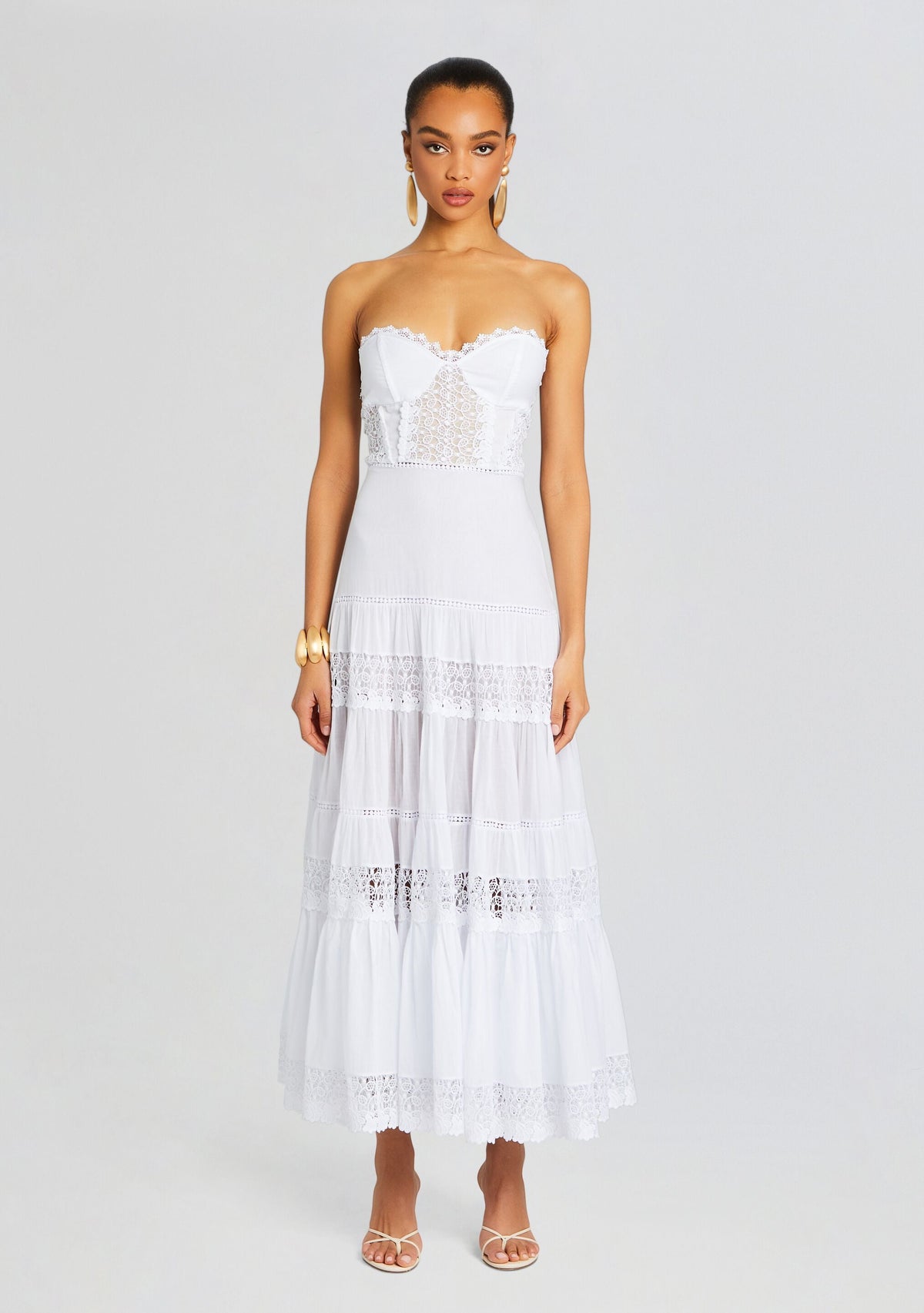 Monnet Long Dress by Charo Ruiz in White, product image 5