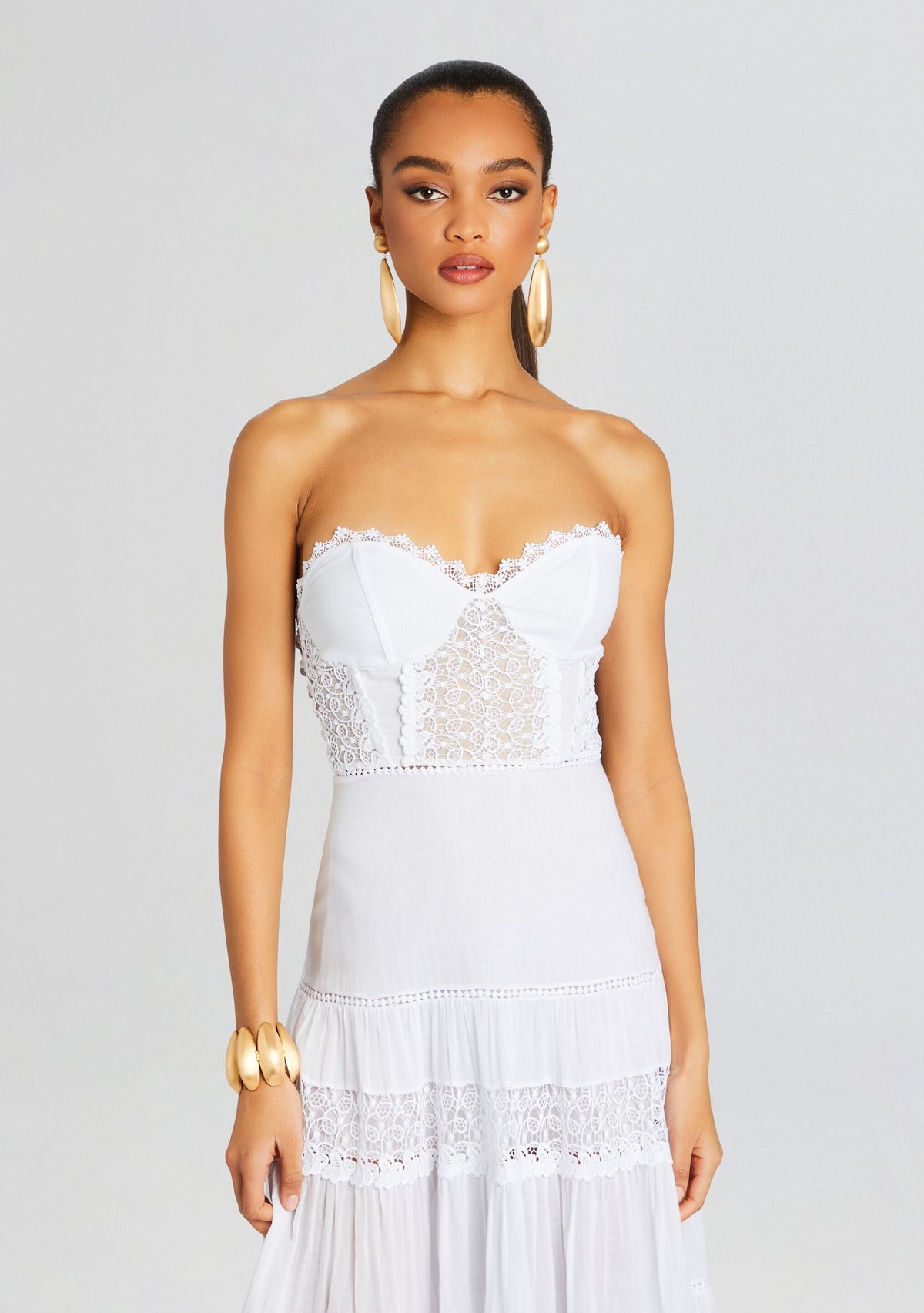 Monnet Long Dress by Charo Ruiz in White, product image 2