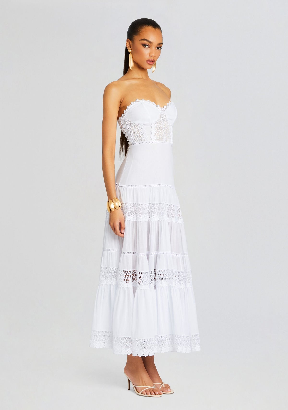 Monnet Long Dress by Charo Ruiz in White, product image 3