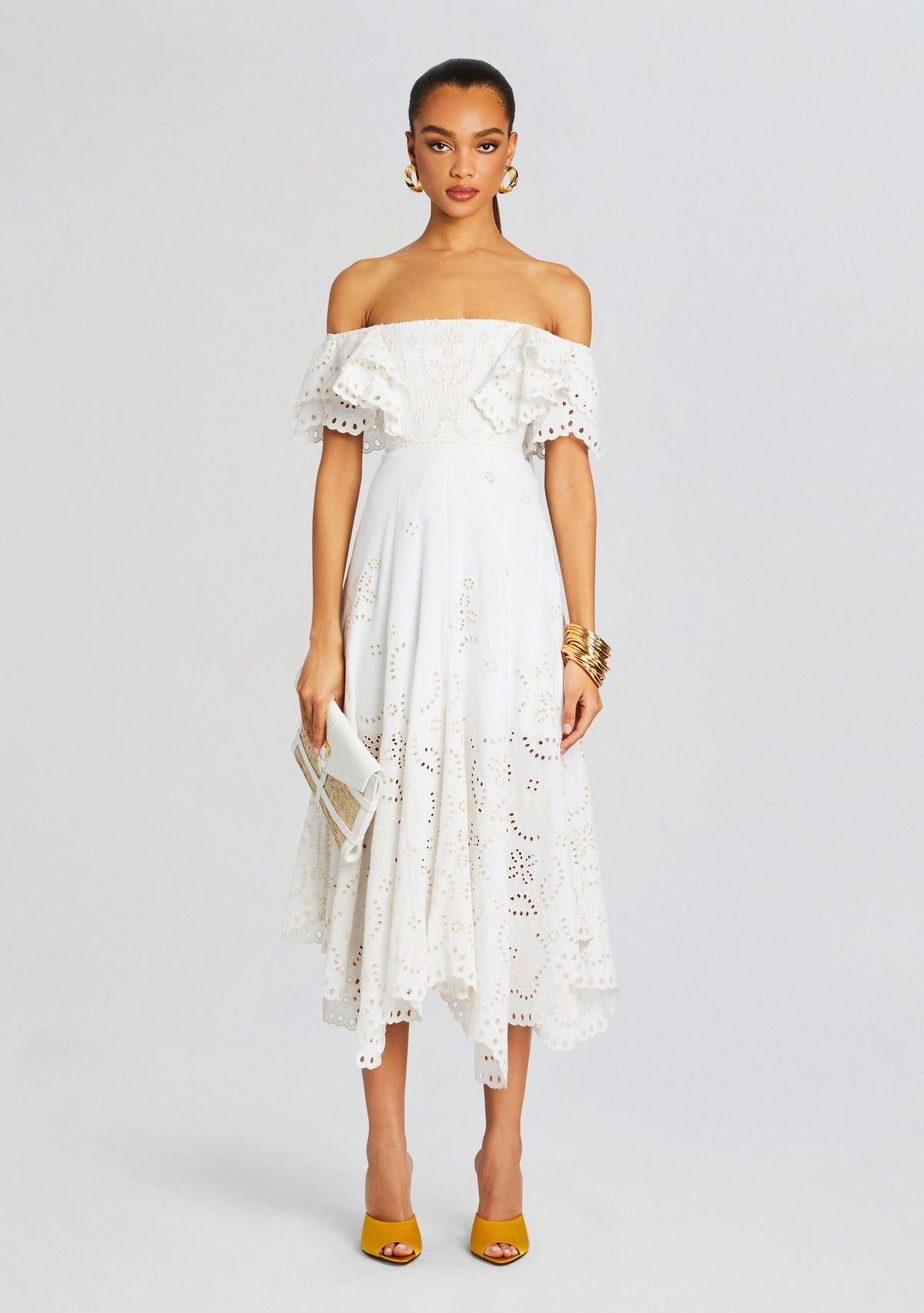 Sheen Long Dress by Charo Ruiz in Ivory Lolita, product image 1
