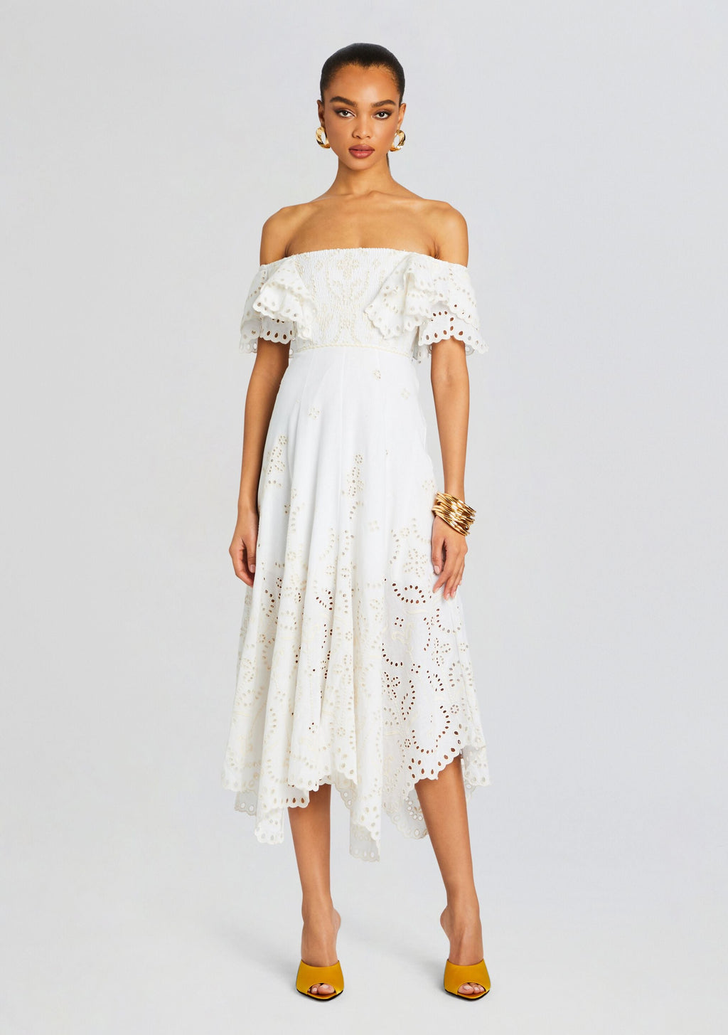 Sheen Long Dress by Charo Ruiz in Ivory Lolita, product image 5