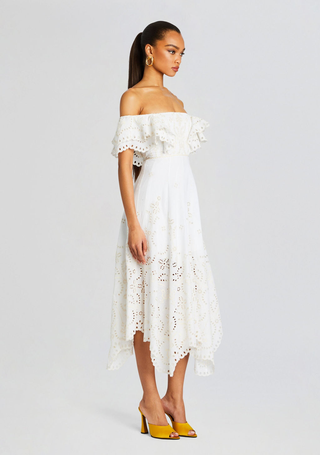 Sheen Long Dress by Charo Ruiz in Ivory Lolita, product image 3