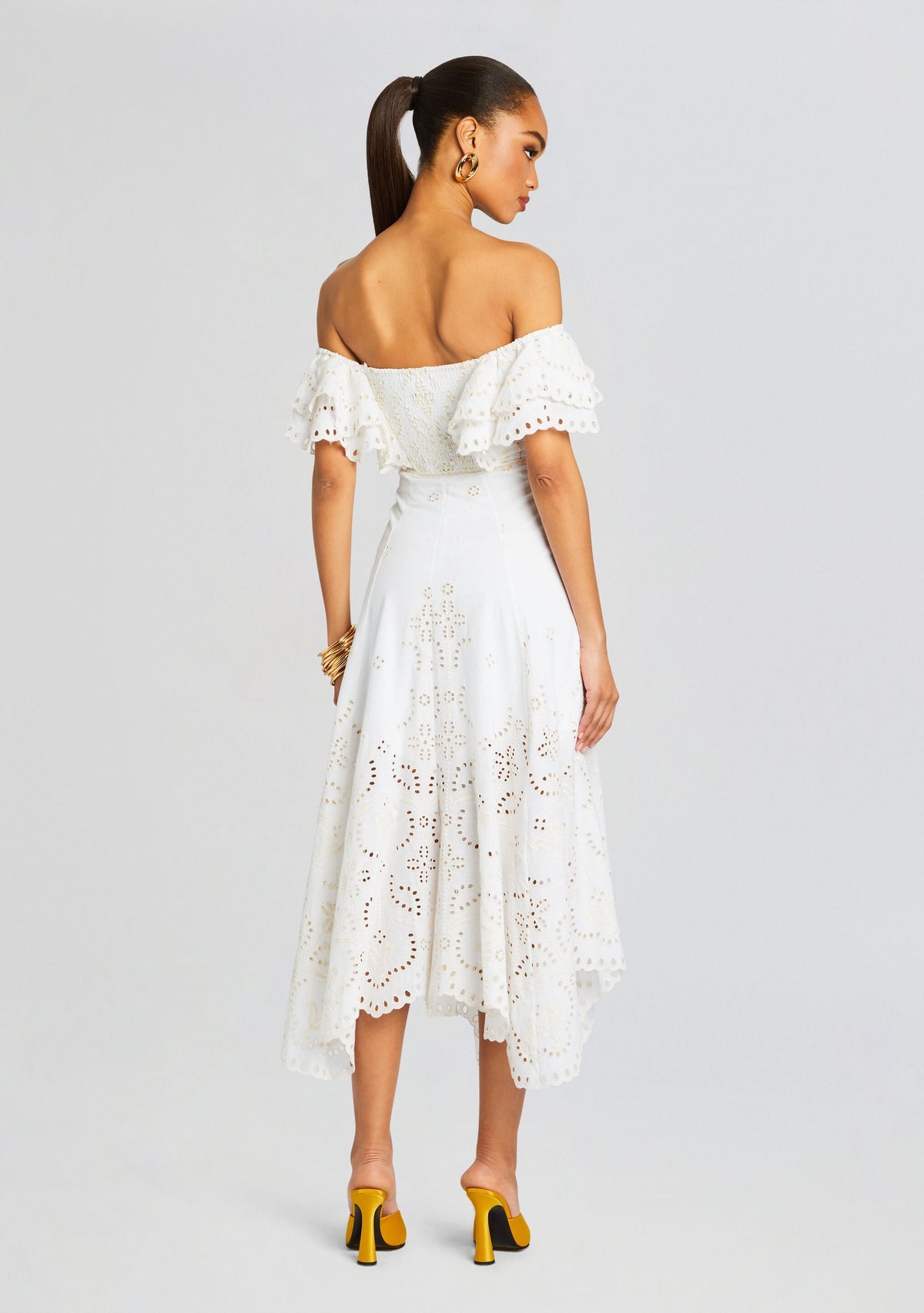 Sheen Long Dress by Charo Ruiz in Ivory Lolita, product image 4