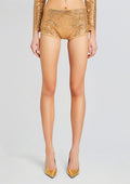 Tru Embellished Knit Short by retrofête in Gold/Metallic Nude, product image 1
